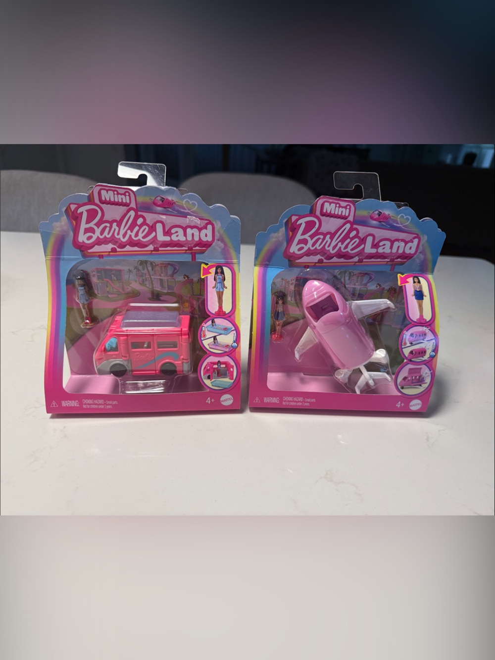 Two sealed mini barbie land sets
